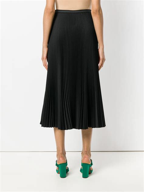 prada kilt skirt|prada pleated midi skirt.